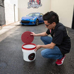 Load image into Gallery viewer, Chemical Guys Cyclone Dirt Trap Car Wash Bucket Insert - Red
