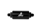 Load image into Gallery viewer, Aeromotive In-Line Filter - AN-08 size Male - 10 Micron Microglass Element - Bright-Dip Black
