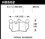 Load image into Gallery viewer, Hawk 2007-2014 Audi Q7 Premium HPS 5.0 Rear Brake Pads
