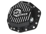 Load image into Gallery viewer, aFe Power Pro Ser Rear Diff Cover Black w/Mach Fins 2017 Ford Diesel Trucks V8-6.7L(td) Dana M275-14
