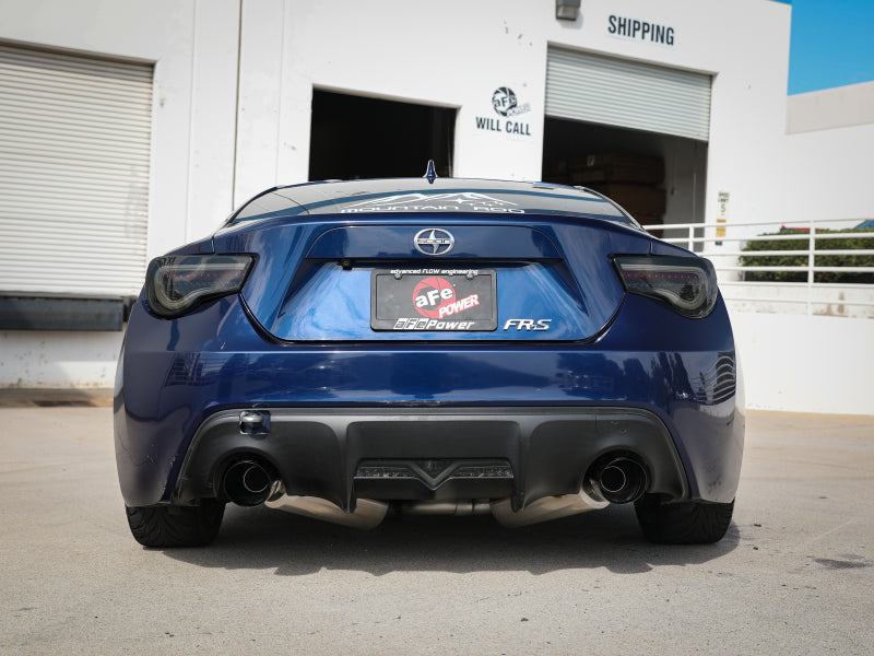 aFe Takeda Exhaust Axle-Back 13-15 Scion FRS / Subaru BRZ 304SS Black Dual Tips Exhaust