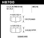 Load image into Gallery viewer, Hawk 2006-2007 Subaru Impreza WRX HPS 5.0 Front Brake Pads
