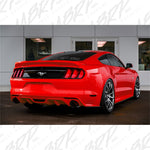 Load image into Gallery viewer, MBRP 15-18 Ford Mustang EcoBoost 2.3L Black 3in Cat Back Dual Split Rear Exit (Street Version)
