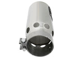 Load image into Gallery viewer, aFe SATURN 4S 4in SS Intercooled Exhaust Tip - Polished 4in In x 5in Out x 12in L Bolt-On
