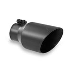 Load image into Gallery viewer, MBRP Universal 4in OD Dual Wall Angled 2.5in Inlet 8in Lgth Exhaust Tip - Black
