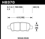 Load image into Gallery viewer, Hawk 03-07 350z / G35 / G35X w/o Brembo DTC-60 Race Rear Brake Pads
