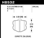 Load image into Gallery viewer, Hawk 2010-2013 Chevrolet Corvette Grand Sport HPS 5.0 Rear Brake Pads
