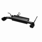 Load image into Gallery viewer, MagnaFlow 07-17 Jeep Wrangler JK 3.8/3.6L Dual Split Rear Exit Black Axle-Back Exhaust
