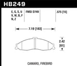 Load image into Gallery viewer, Hawk 1998-2002 Chevrolet Camaro SS 5.7 HPS 5.0 Front Brake Pads
