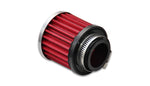 Load image into Gallery viewer, Vibrant Crankcase Breather Filter w/ Chrome Cap 1.5in 38mm Inlet ID
