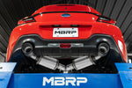 Load image into Gallery viewer, MBRP 13-16 Subaru BRZ 2.0L/ 2.4L 3in Dual Split Rear Cat Back w/Burnt End Tips- T304
