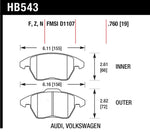 Load image into Gallery viewer, Hawk 2006-2009 Audi A3 TFSIi Quattro 2.0 HPS 5.0 Front Brake Pads
