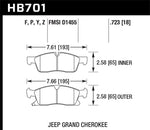 Load image into Gallery viewer, Hawk 11-12 Dodge Durango / 11-12 Jeep Grand Cherokee HPS Front Street Brake Pads
