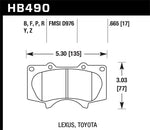 Load image into Gallery viewer, Hawk 00-06 Toyota Tundra / 03-16 Toyota 4Runner Performance Ceramic Street Front Brake Pads
