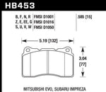 Load image into Gallery viewer, Hawk ER-1 Front Motorsport Brake Pads 03-06 Evo / 04-09 STi / 10+ Camaro SS (Brembo)
