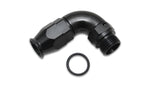 Load image into Gallery viewer, Vibrant -8AN Hose to -10ORB Aluminum 90 deg One Piece Fitting for PTFE Hose
