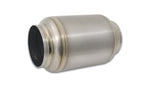 Load image into Gallery viewer, Vibrant Titanium Muffler w/Natural Tip 3in. Inlet / 3in. Outlet / 4.25in Dia
