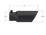 Load image into Gallery viewer, MBRP Universal Tip 4in OD 3in Inlet 10in Length Dual Wall Angled End Black
