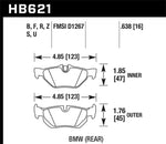 Load image into Gallery viewer, Hawk 2011-2011 BMW 125i HPS 5.0 Rear Brake Pads
