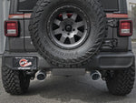 Load image into Gallery viewer, aFe Rebel Series 409 Stainless Steel Cat-Back Exhaust 18-21 Jeep Wrangler JL 2.0L (t) - Black Tip
