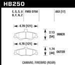 Load image into Gallery viewer, Hawk 98-02 Chevrolet Camaro 5.7L/3.8L / 98-02 Pontiac Firebird 5.7L/3.8L  HPS Street Rear Brake Pads
