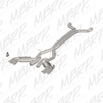 Load image into Gallery viewer, MBRP 2016+ Chevy Camaro SS 6.2L 3in Dual Cat-Back Quad Tip Exhaust Street Version w/ SS T409 Tips
