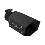 Load image into Gallery viewer, MBRP Universal 4in Hex Tip 2.5in Inlet 10in Length w/ Logo - Black Coated
