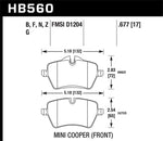 Load image into Gallery viewer, Hawk 05-06 JCW R53 Cooper S &amp; 07+ R56 Cooper S HPS 5.0 Front Brake Pads
