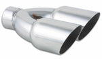 Load image into Gallery viewer, Vibrant Dual 3.5in Round SS Exhaust Tip (Single Wall Angle Cut)
