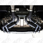 Load image into Gallery viewer, MBRP 18-20 Ford Mustang GT 2.5in Black Coated Non Active Dual Axle Back Exhaust - 4in Dual Wall Tips
