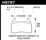 Load image into Gallery viewer, Hawk 15-17 Chevy Corvette Z06 Performance Ceramic Street Front Brake Pads
