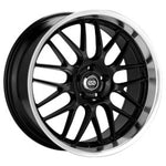 Load image into Gallery viewer, Enkei Lusso 20 x 8.5 40mm Offset 5x114.3 Bolt Pattern Black w/ Machine Lip Wheel
