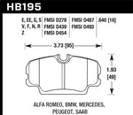 Load image into Gallery viewer, Hawk 84-4/91 BMW 325 (E30) HT-10 HP+ Street Front Brake Pads
