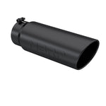 Load image into Gallery viewer, MBRP Universal Tip 6in OD Angled Rolled End 5in Inlet 18in Lgth Black Finish Exhaust
