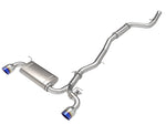 Load image into Gallery viewer, aFe POWER Takeda 2021 Toyota Supra 2.0L (t) 2.5in-3in 304 SS CB Exhaust w/ Blue Tips
