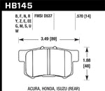 Load image into Gallery viewer, Hawk Acura / Honda HT-10 Race Rear Brake Pads
