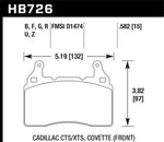 Load image into Gallery viewer, Hawk 10-17 Chevrolet Camaro HP+ Compound Front Brake Pads
