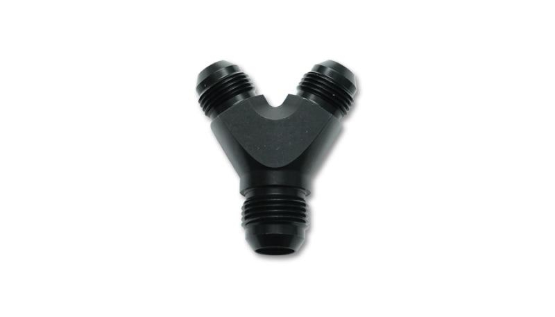 Vibrant -16AN x -16AN x 16AN Y-Adapter Fitting - Aluminum Black