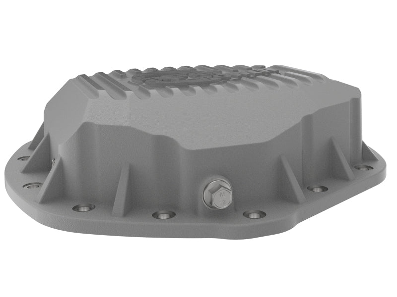 aFe Street Series Rear Differential Cover Raw w/ Machined Fins 01-18 GM Diesel Trucks V8-6.6L (td)