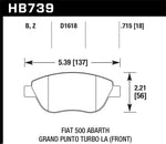 Load image into Gallery viewer, Hawk 2013 Fiat 500 Abarth Front PC Street Brake Pads
