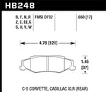 Load image into Gallery viewer, Hawk 97-06 Corvette (incl C5 Z06) Performance Ceramic Street Rear Brake Pads
