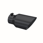 Load image into Gallery viewer, MBRP Universal Tip 6 O.D. Dual Wall Angled 4 inlet 12 length - Black Finish
