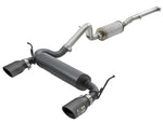 Load image into Gallery viewer, aFe Rebel Series 2.5in 409 SS Cat-Back Exhaust w/ Black Tips 2007+ Jeep Wrangler (JK) V6 3.6L/3.8L
