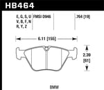 Load image into Gallery viewer, Hawk 2001-2006 BMW 330Ci HPS 5.0 Front Brake Pads
