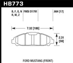 Load image into Gallery viewer, Hawk 15-17 Ford Mustang Performance Ceramic Front Brake Pads
