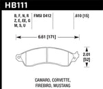 Load image into Gallery viewer, Hawk 94-04 Mustang Cobra / 88-96 Corvette / 88-92 Camaro w/HD Brakes Front Blue 9012 Race Brake Pads
