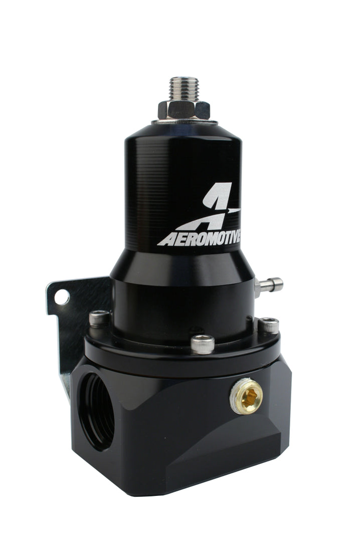 Aeromotive Regulator - 30-120 PSI - .313 Valve - 2x AN-10 Inlets / AN-10 Bypass