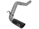 Load image into Gallery viewer, aFe LARGE BORE HD 5in DPF-Back SS Exhaust w/ Black Tip 2016 Nissan Titan 5.0L V8 (td) CC SB
