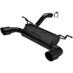 Load image into Gallery viewer, MagnaFlow 2018+ Jeep Wrangler 3.6L Dual Black Tip Axle-Back Exhaust
