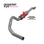 Load image into Gallery viewer, Diamond Eye KIT 4in CB MFLR RPLCMENT PIPE SGL AL: 03-07 FORD 6.0L F250/F350 (Extended Cab Only)
